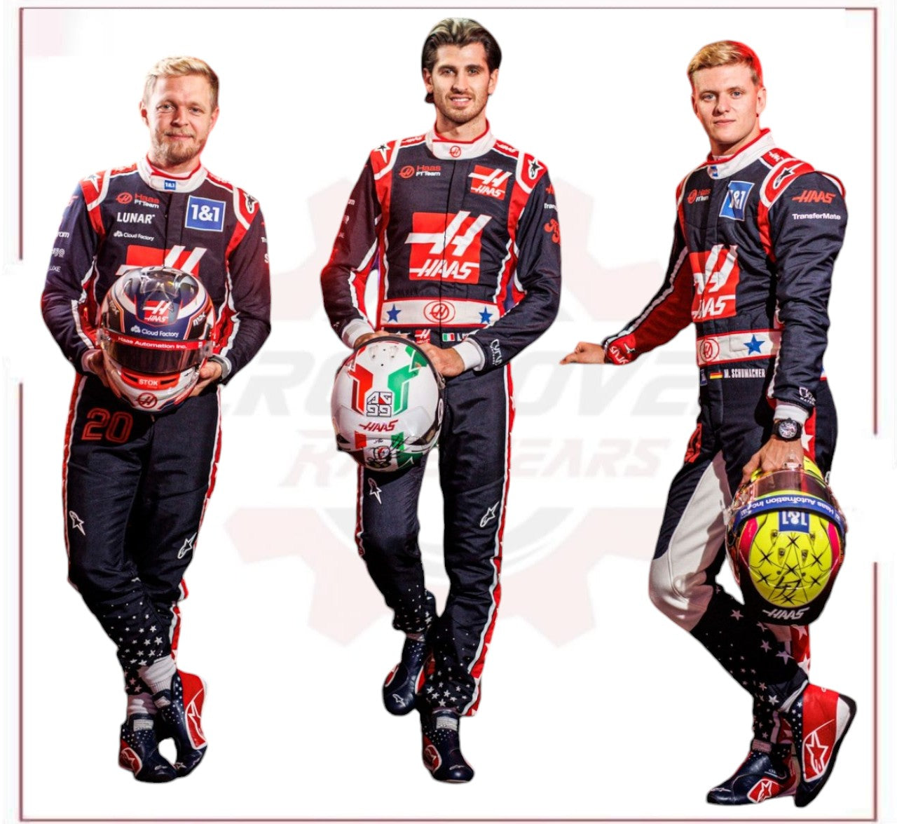2022 Kevin Magnussen Haas Team F1 Race Suit- US GP