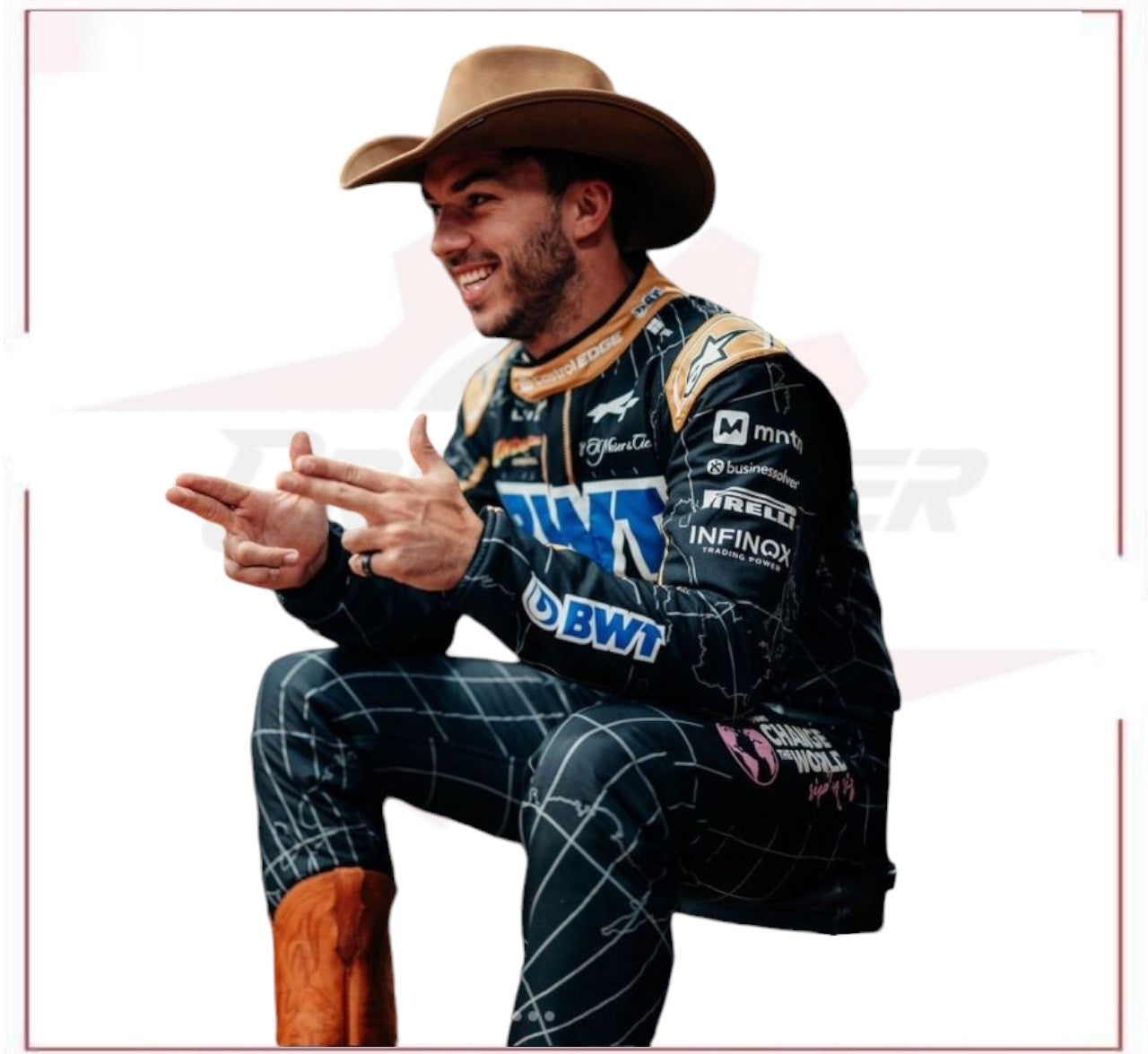 2024 New Pierre Gasly alpine Austin Grand Prix Race Suit