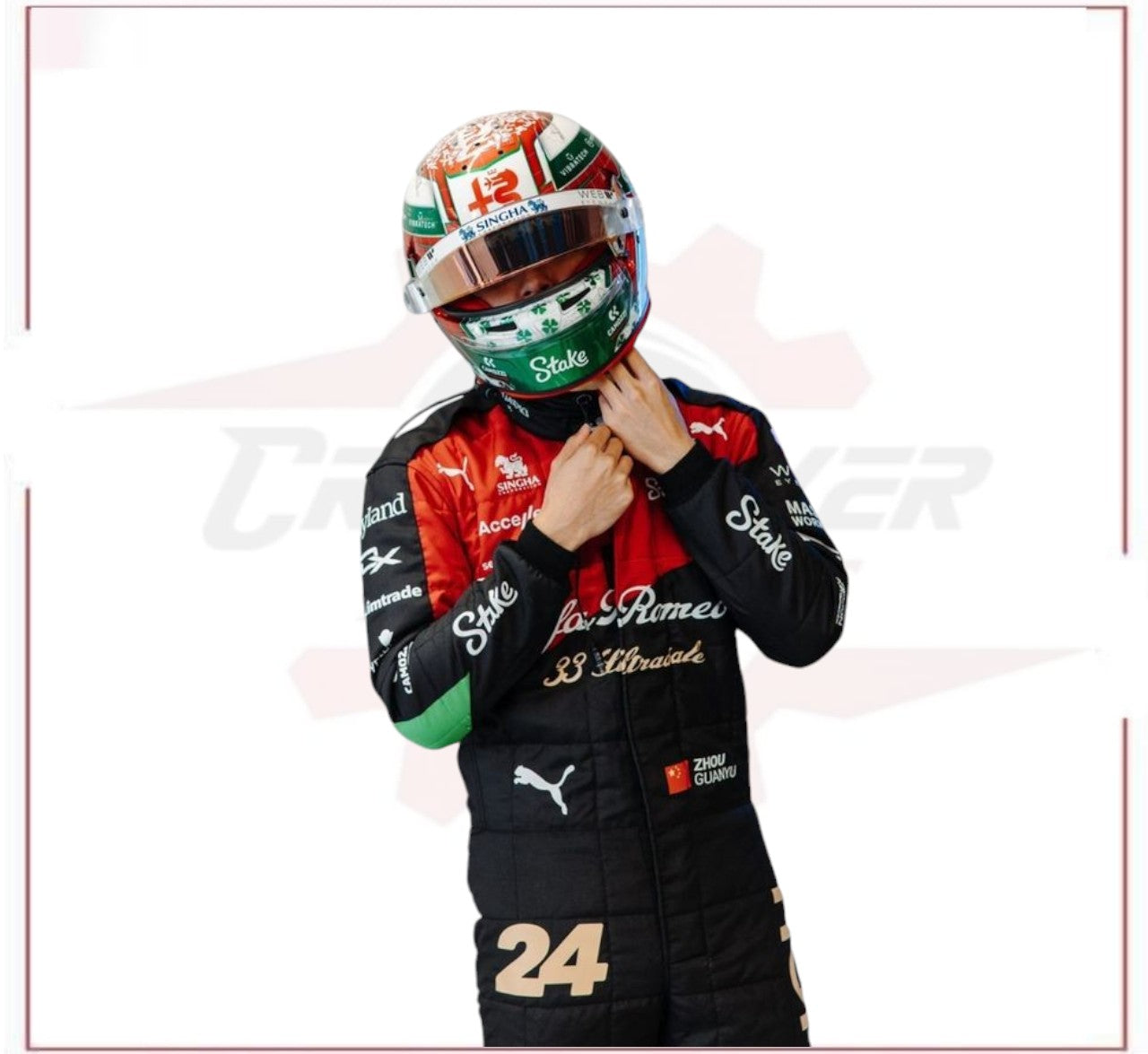 2023 Zhou Guanyu Italian Grand Prix Replica Racing Suit – Alfa Romeo F1 Team