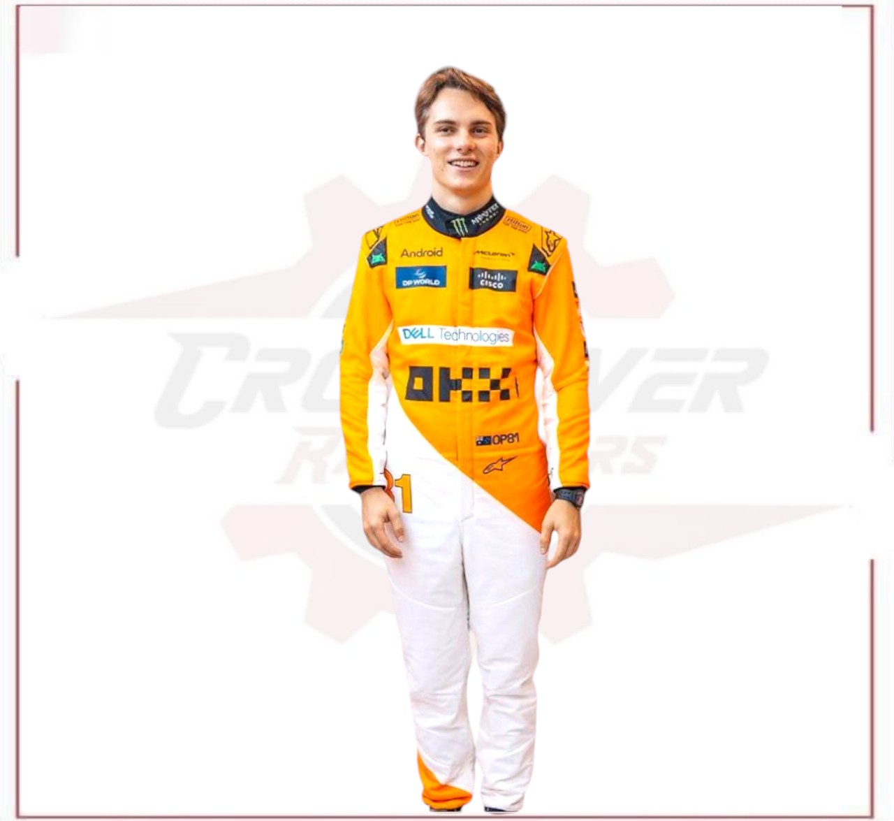2024 Oscar Piastri McLaren F1 Team Race Suit CROSSOVER RACEWEARS