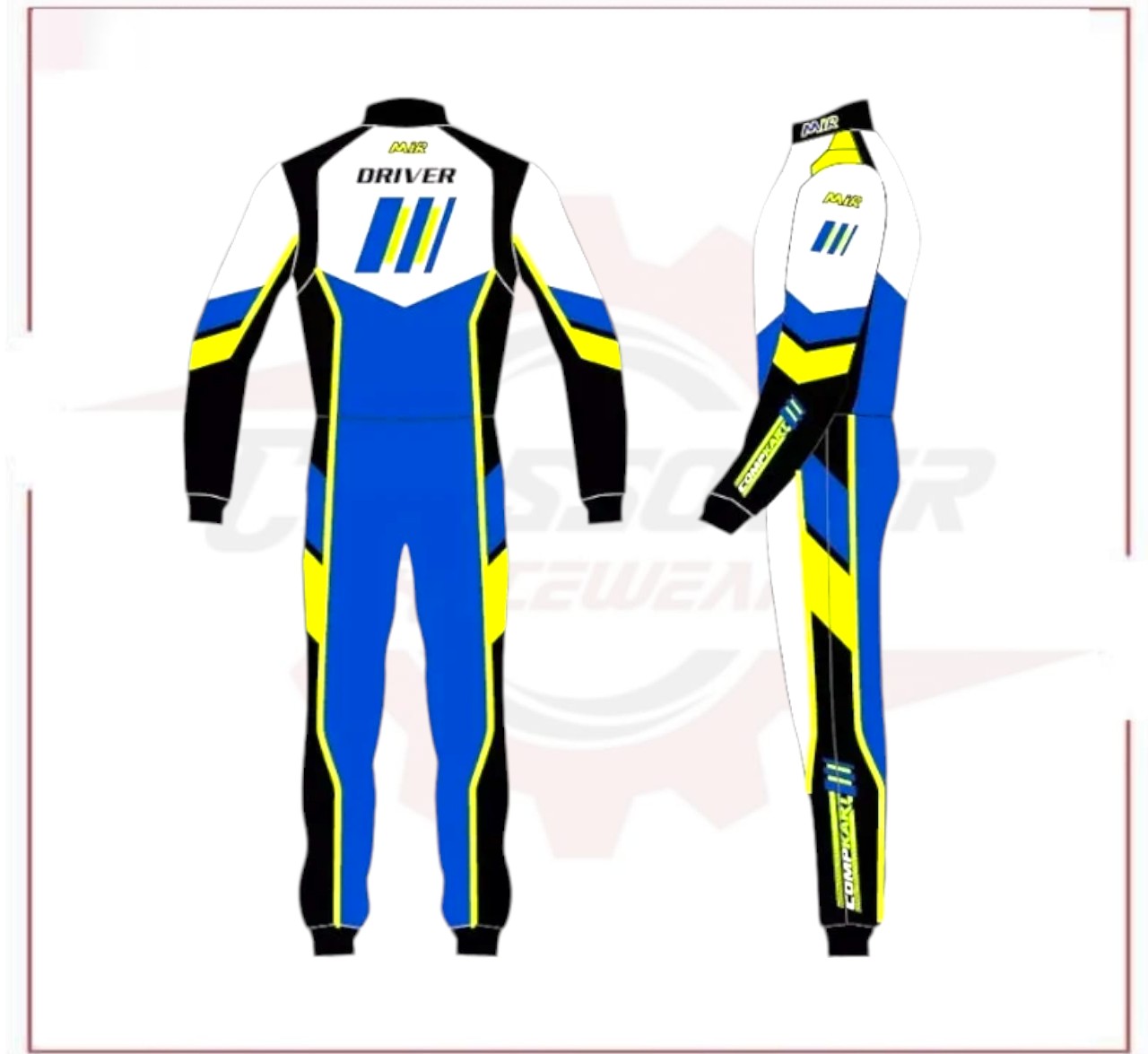 2022 MIR Compkart Karting Race Suit CROSSOVER RACEWEARS