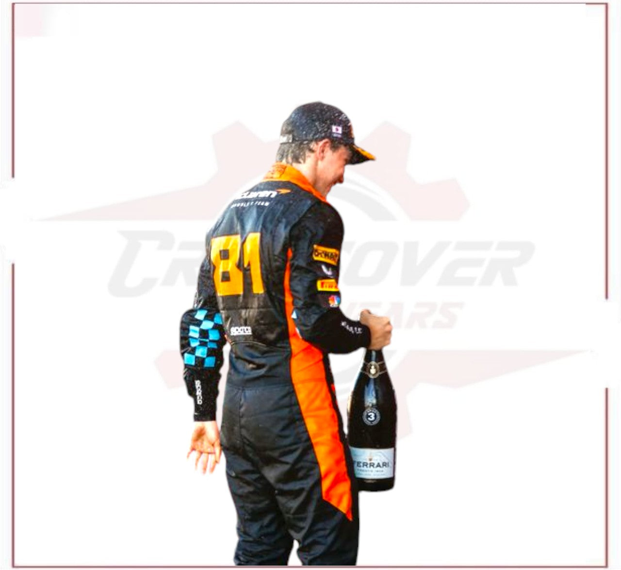 Oscar Paistri Mclaren 2023 New Race Suit in Singapore GP CROSSOVER RACEWEARS