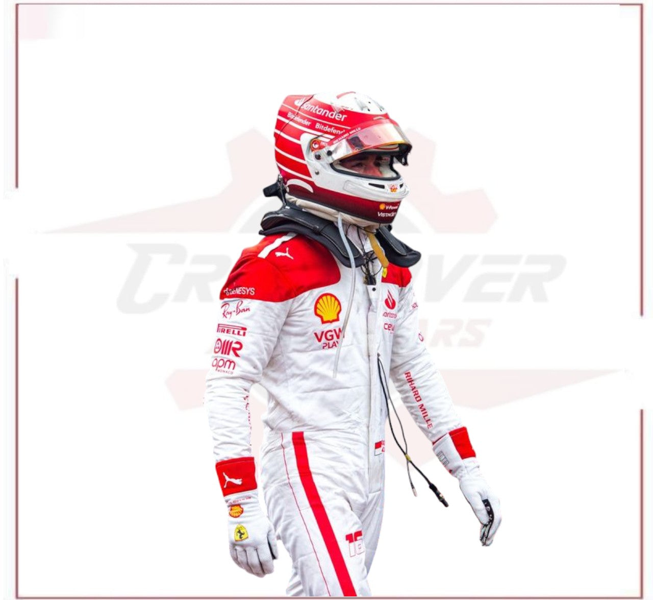 2023 Charles Leclerc Monaco GP F1 Scuderia Ferrari Race Suit - CROSSOVER RACEWEARS