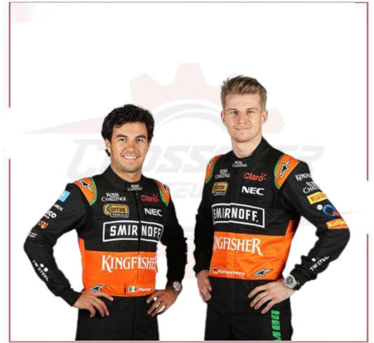2015 Sergio Perez Force India F1 Racing Suit - CROSSOVER RACEWEARS