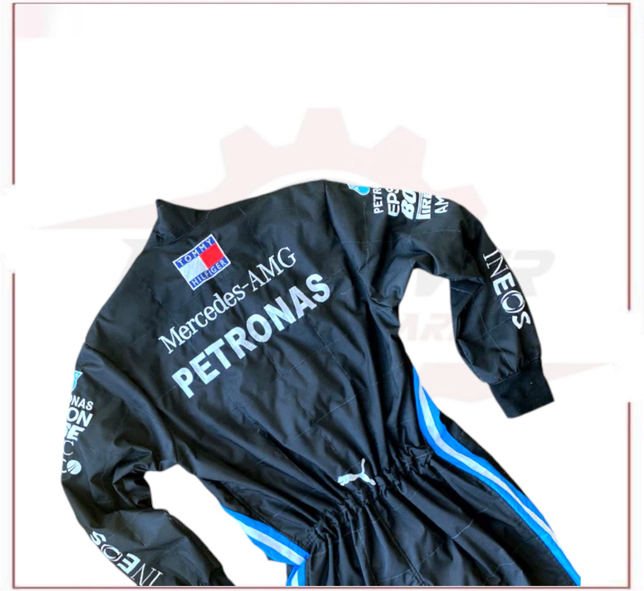 2020 Lewis Hamilton Mercedes AMG F1 Embroidery Race Suit CROSSOVER RACEWEARS