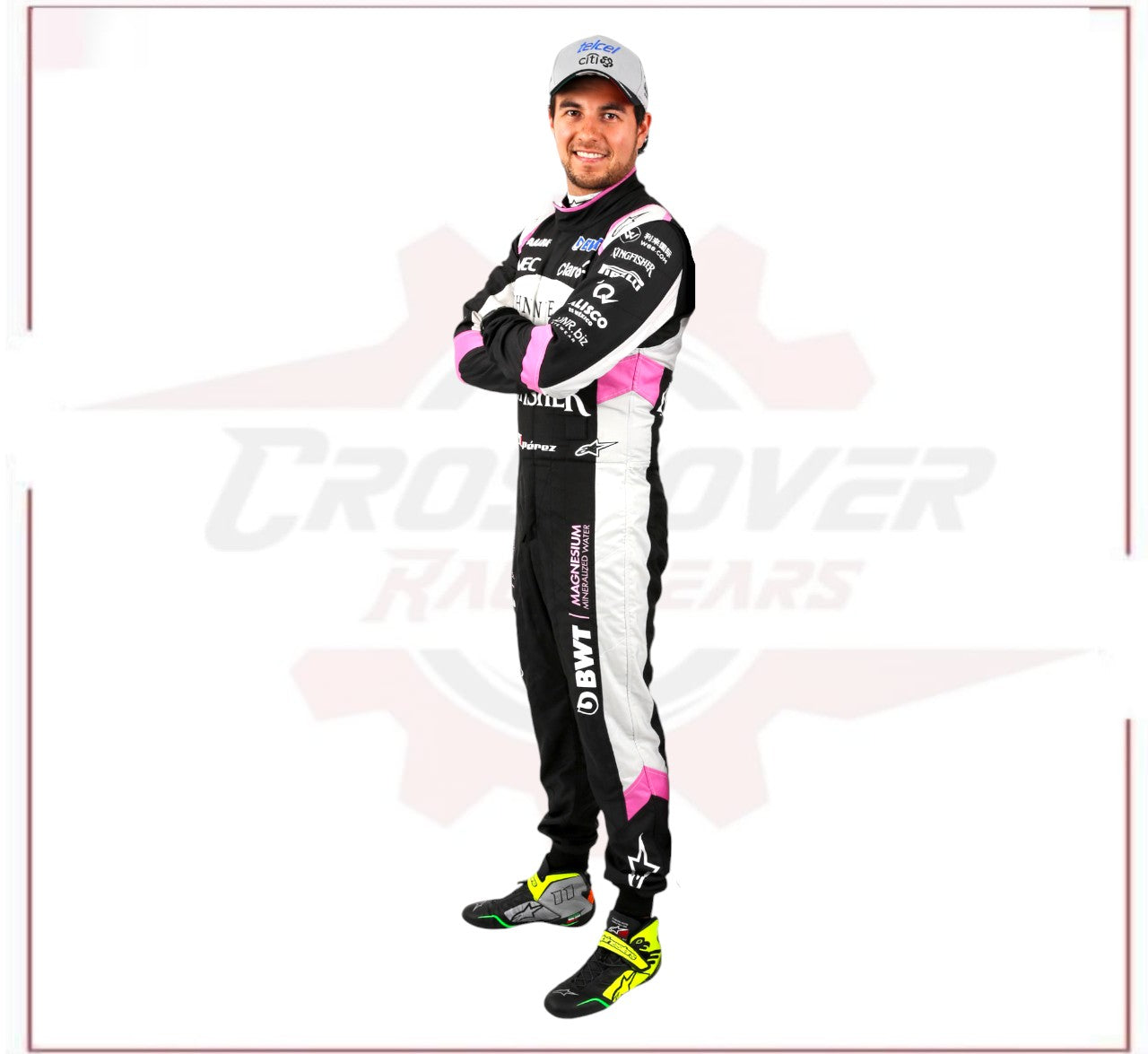 Sergio Pérez 2017 Sahara Force India F1 Team Race Suit - CROSSOVER RACEWEARS