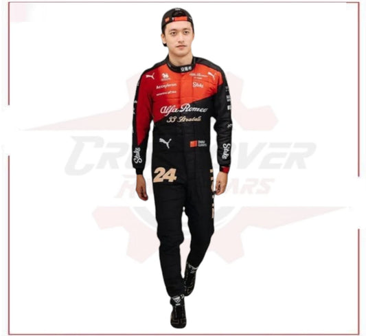 2023 Zhou Guanyu Italian Grand Prix Replica Racing Suit – Alfa Romeo F1 Team