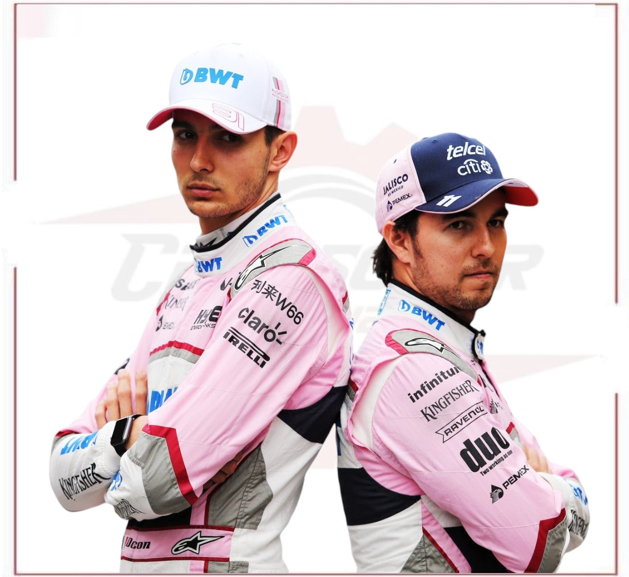 Esteban Ocon Sahara Force India F1 race suit New CROSSOVER RACEWEARS