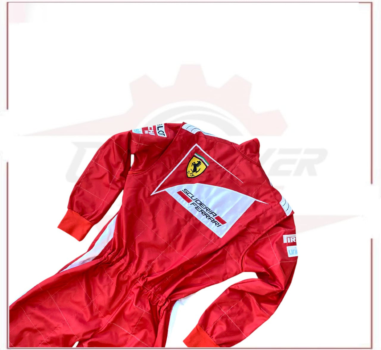 2014 Fernando Alonso Ferrari F1 Embroidered Racing Suit CROSSOVER RACEWEARS