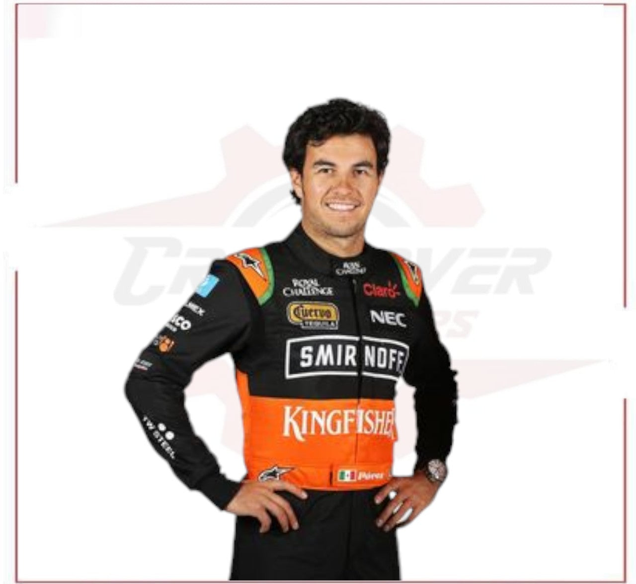 2015 Sergio Perez Force India F1 Racing Suit - CROSSOVER RACEWEARS