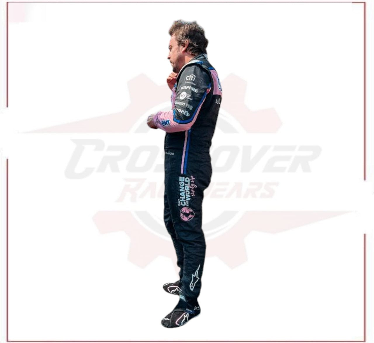 Fernando Alonso 2022 Race Used Race Suit CROSSOVER RACEWEARS