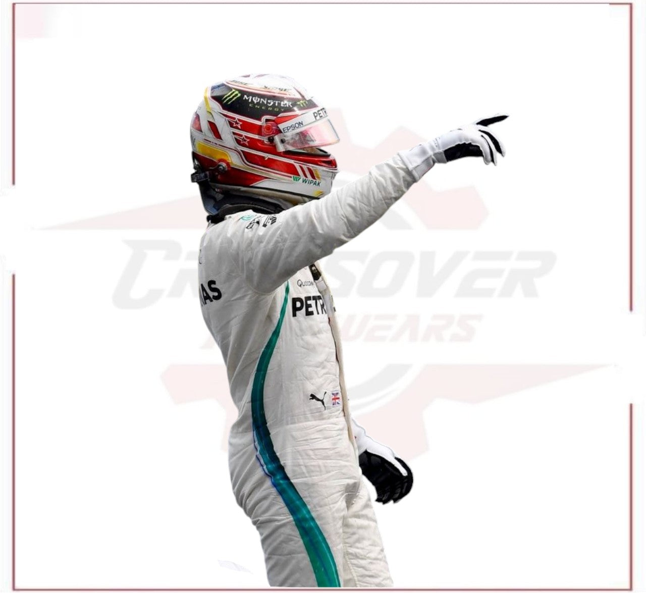 2018 LEWIS HAMILTON MERCEDES AMG F1 RACE SUIT CROSSOVER RACEWEARS