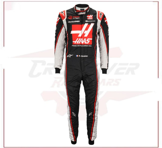 2020 Romain Grosjean Haas Team F1 Race Suit