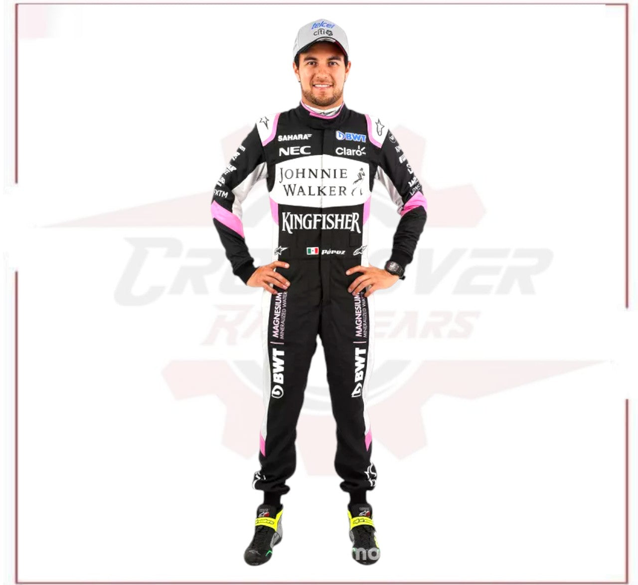 Sergio Pérez 2017 Sahara Force India F1 Team Race Suit - CROSSOVER RACEWEARS