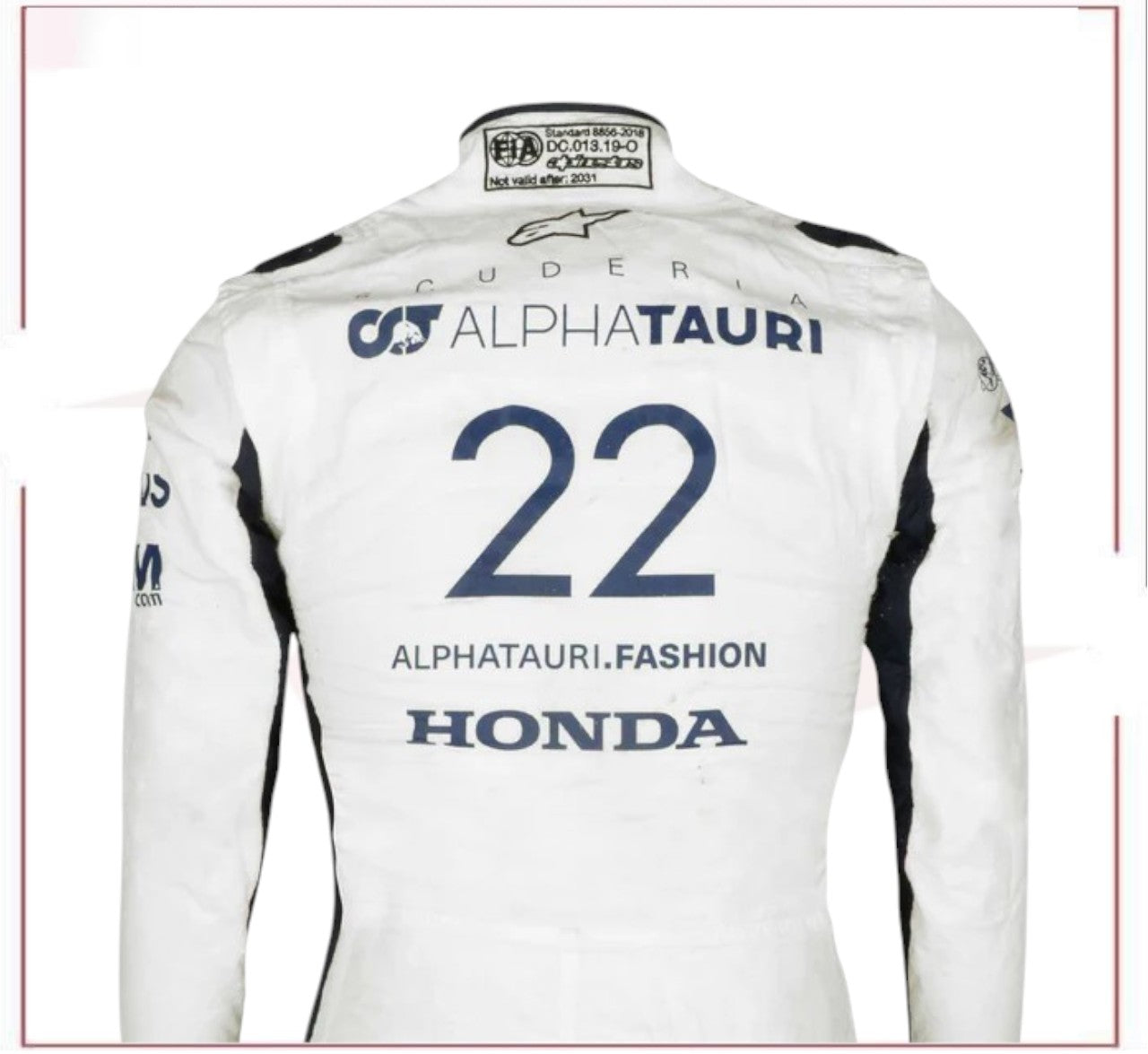 2021 Yuki Tsunoda Rookie Season AlphaTauri F1 Race Suit