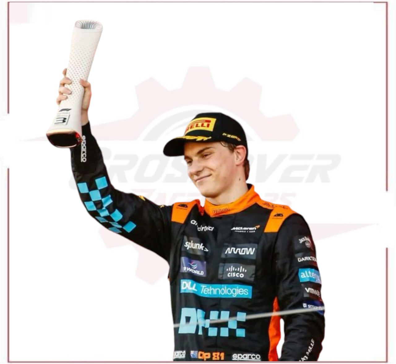 Oscar Paistri Mclaren 2023 New Race Suit in Singapore GP CROSSOVER RACEWEARS
