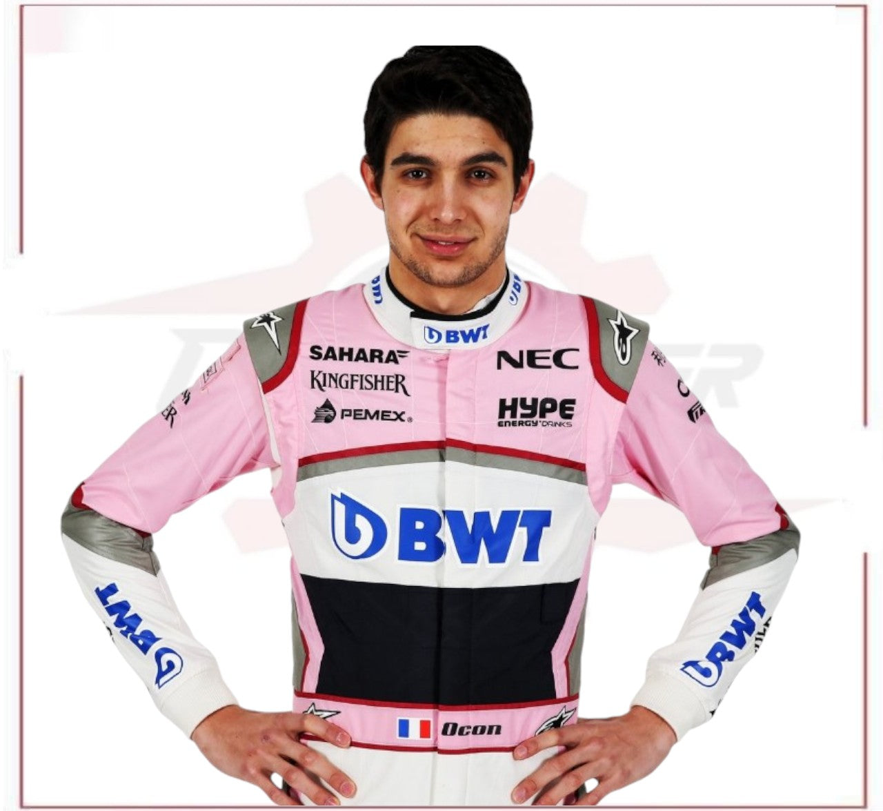 Esteban Ocon Sahara Force India F1 race suit New CROSSOVER RACEWEARS