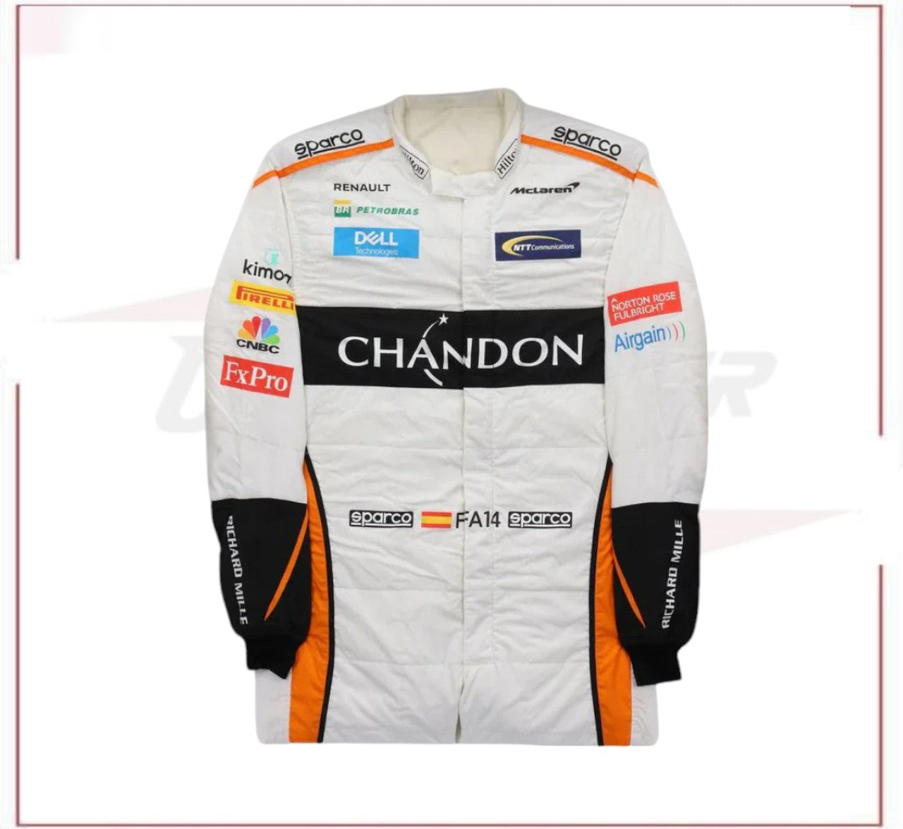 2018 Fernando Alonso McLaren F1 Race Suit CROSSOVER RACEWEARS