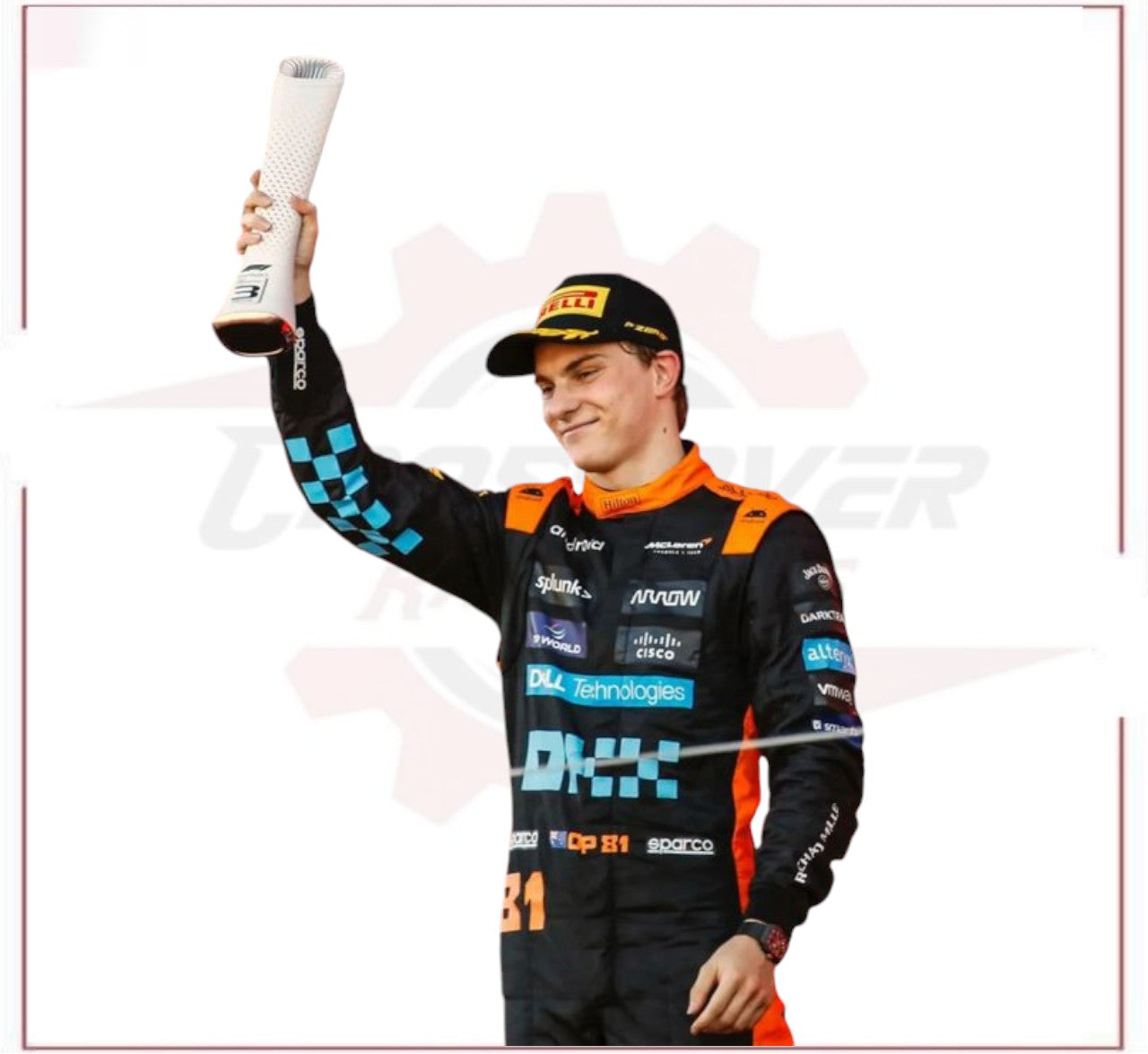 Oscar Paistri Mclaren 2023 New Race Suit in Singapore GP CROSSOVER RACEWEARS