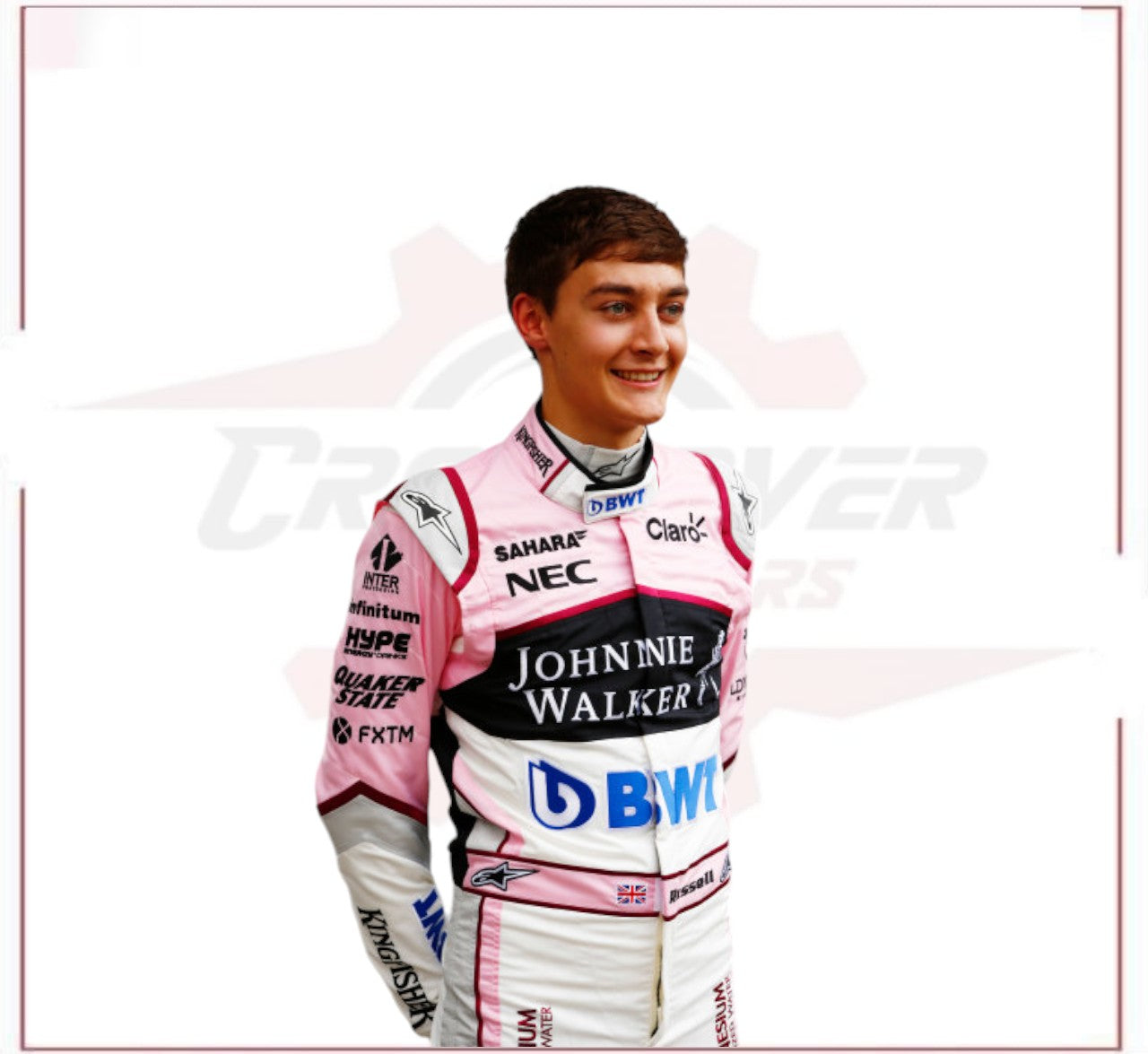 2017 George Russell F1 Race Suit BWT CROSSOVER RACEWEARS