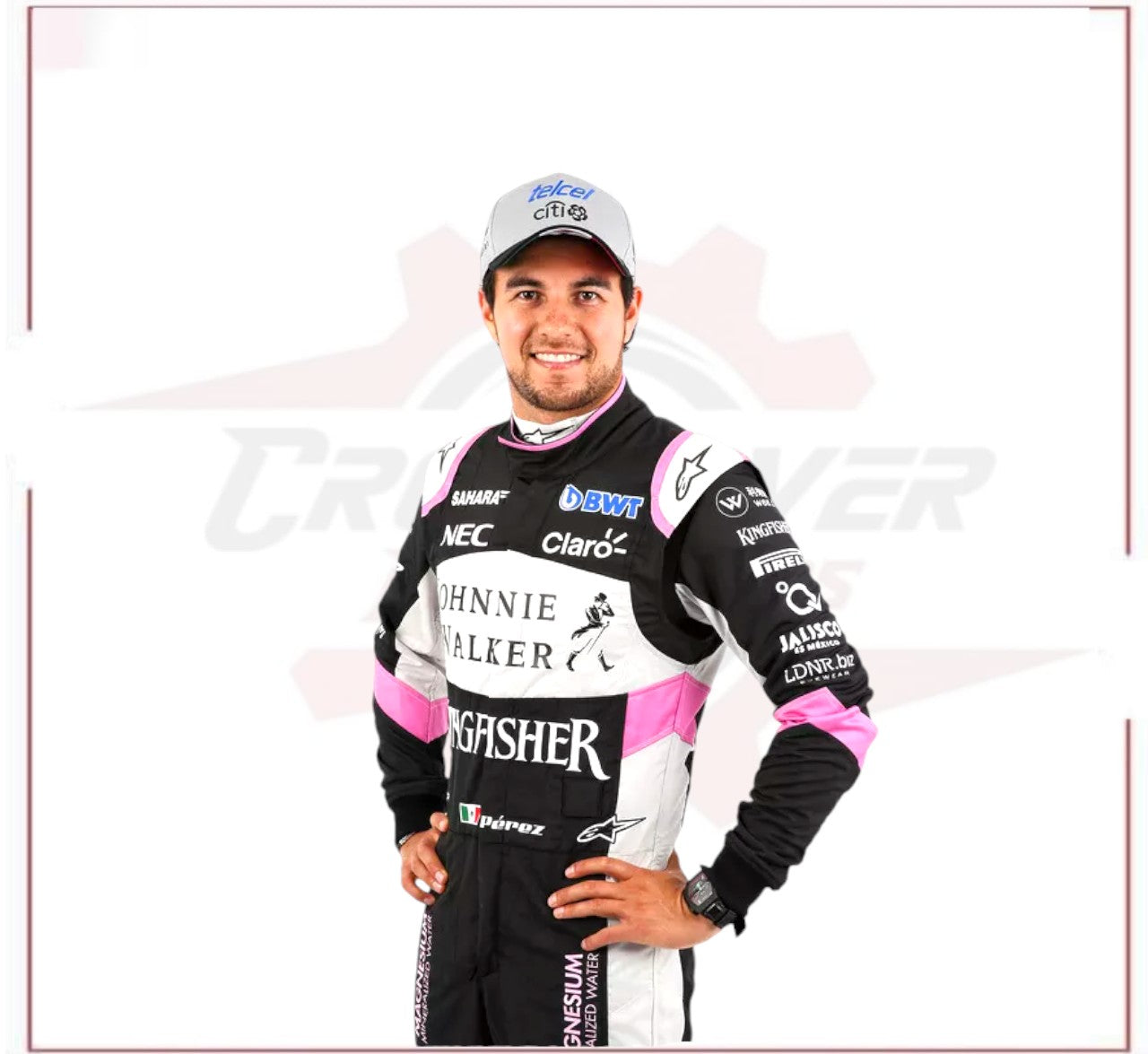 Sergio Pérez 2017 Sahara Force India F1 Team Race Suit - CROSSOVER RACEWEARS