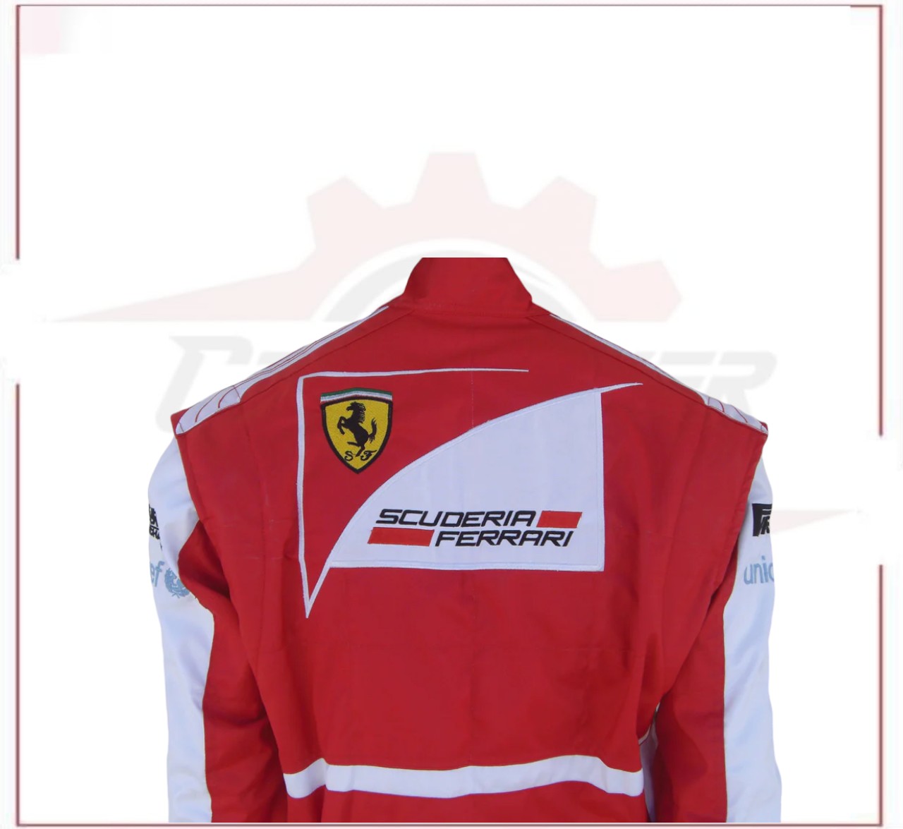 2013 Fernando Alonso Ferrari F1 Embroidered Racing Suit CROSSOVER RACEWEARS