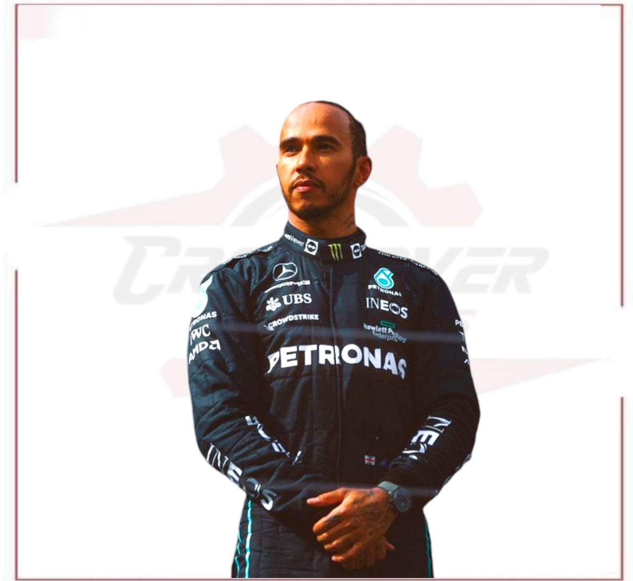 2022 Lewis Hamilton Petronas Mercedes F1 Race Suit CROSSOVER RACEWEARS
