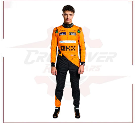 2024 New Lando Norris McLaren F1 Team Racing Suit CROSSOVER RACEWEARS