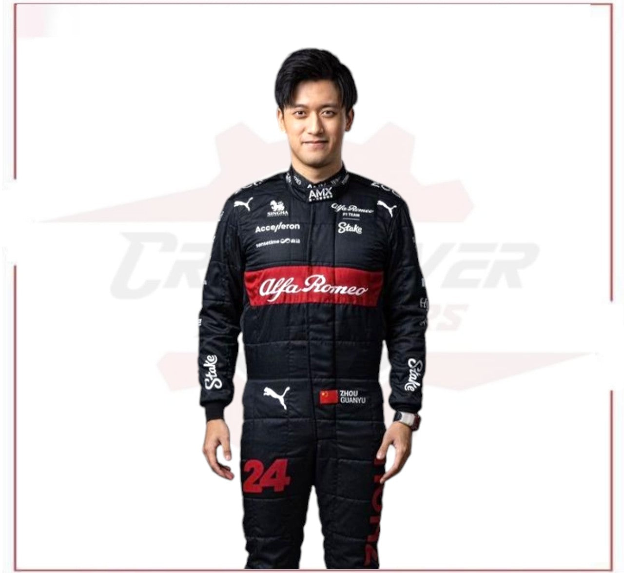 2023 Zhou Guanyu Alfa Romeo F1 Team Stake Replica Race Suit