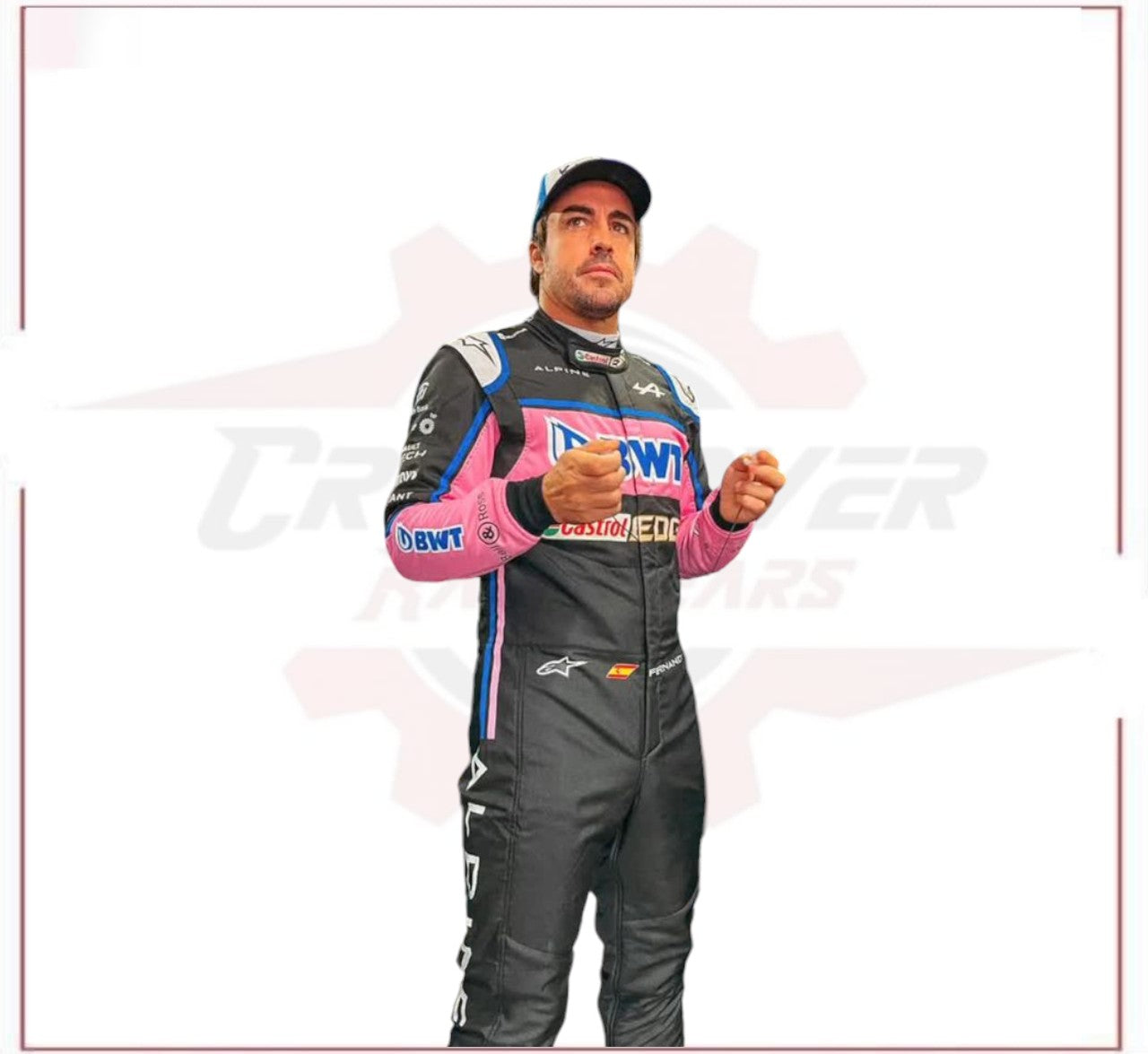 Fernando Alonso 2022 Race Used Race Suit CROSSOVER RACEWEARS