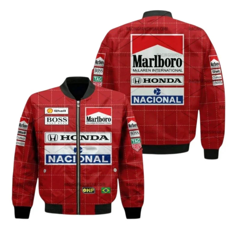 Ayrton Senna Formula One Vintage Jacket Honda