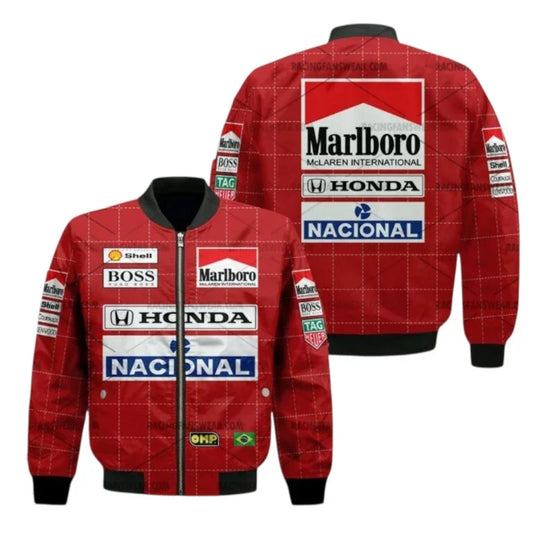 Ayrton Senna Formula One Vintage Jacket Honda