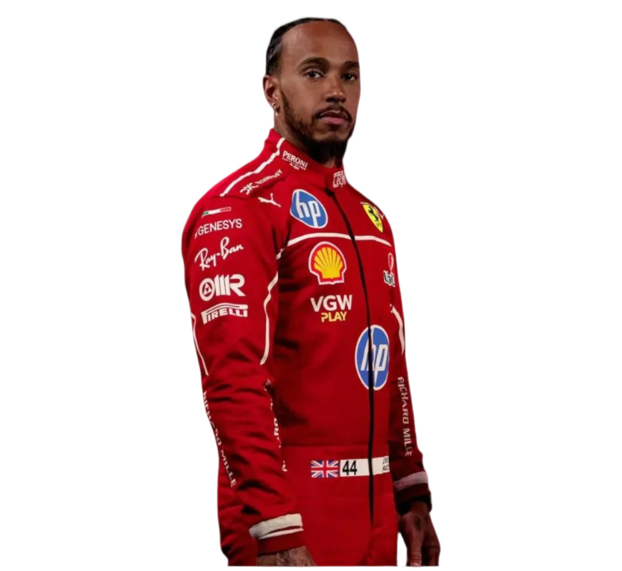 Lewis Hamilton Unveil 2025 Scuderia Ferrari HP Race Suit