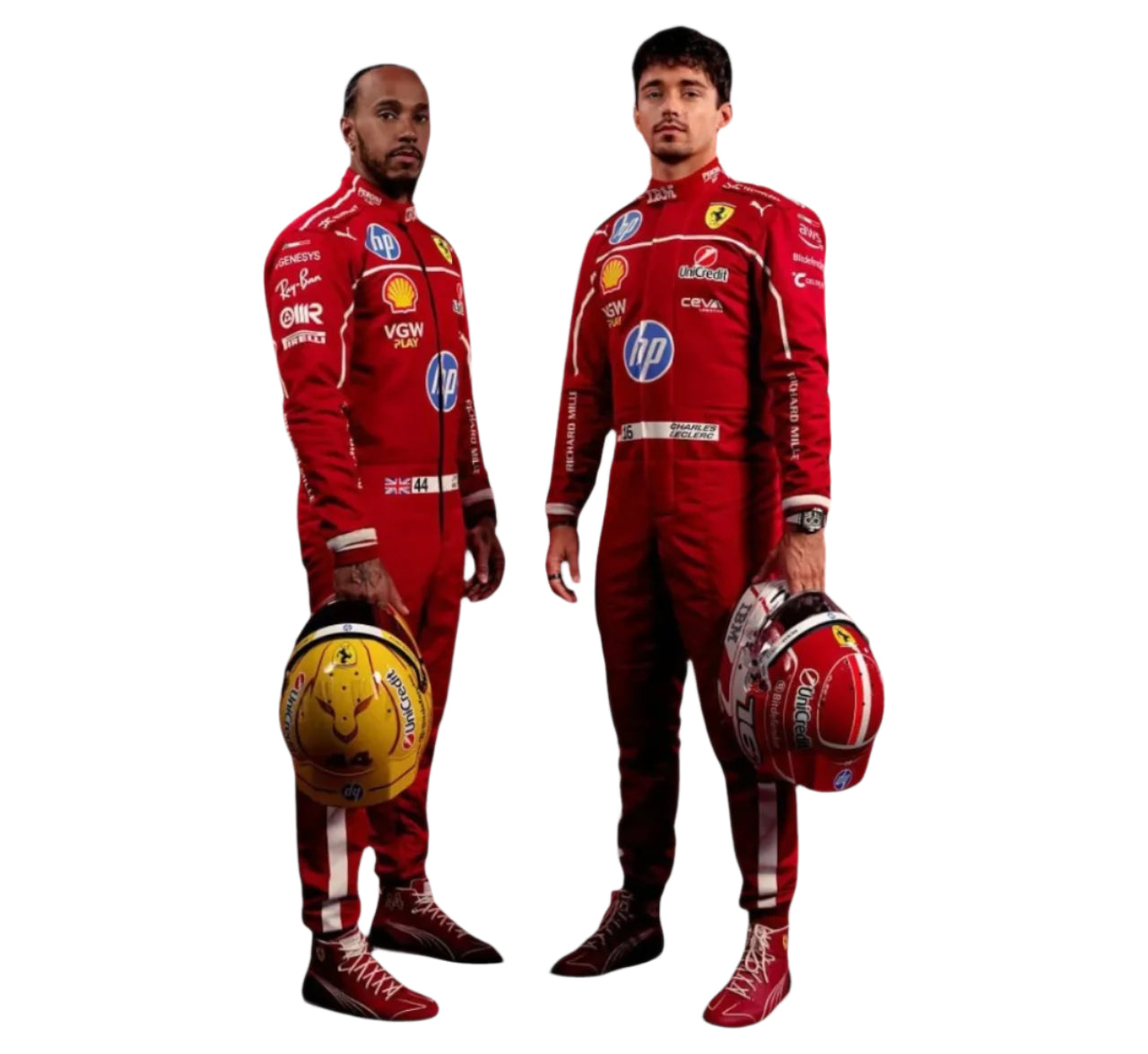 Lewis Hamilton Unveil 2025 Scuderia Ferrari HP Race Suit