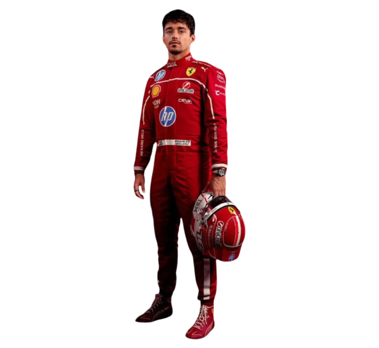 Lewis Hamilton Unveil 2025 Scuderia Ferrari HP Race Suit