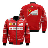 Sebastian Vettel Formula 1 Racing 2017 Scuderia Ferrari Vintage Bomber Jacket