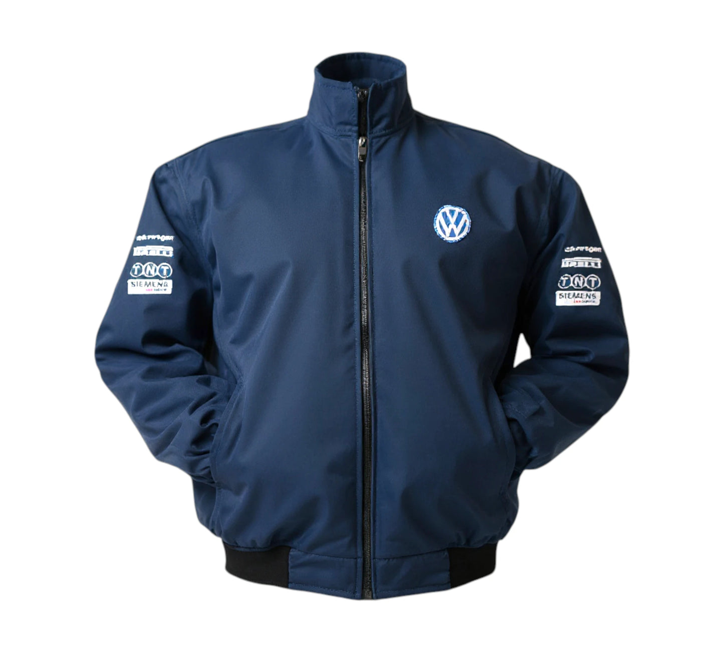 VW Volkswagen TNT Vintage Racing Jacket Dark Blue