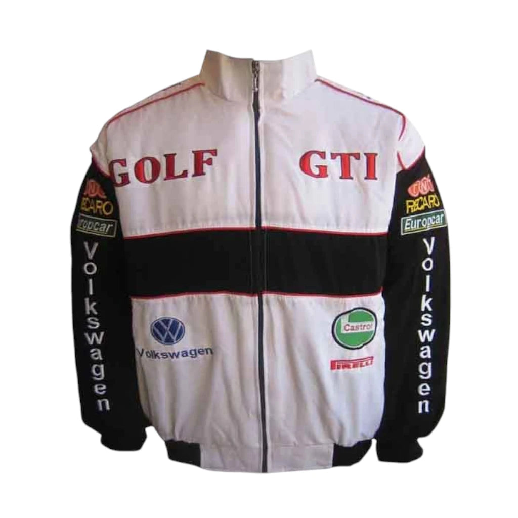 VW Volkswagen Golf GTI Racing Jacket White and Black