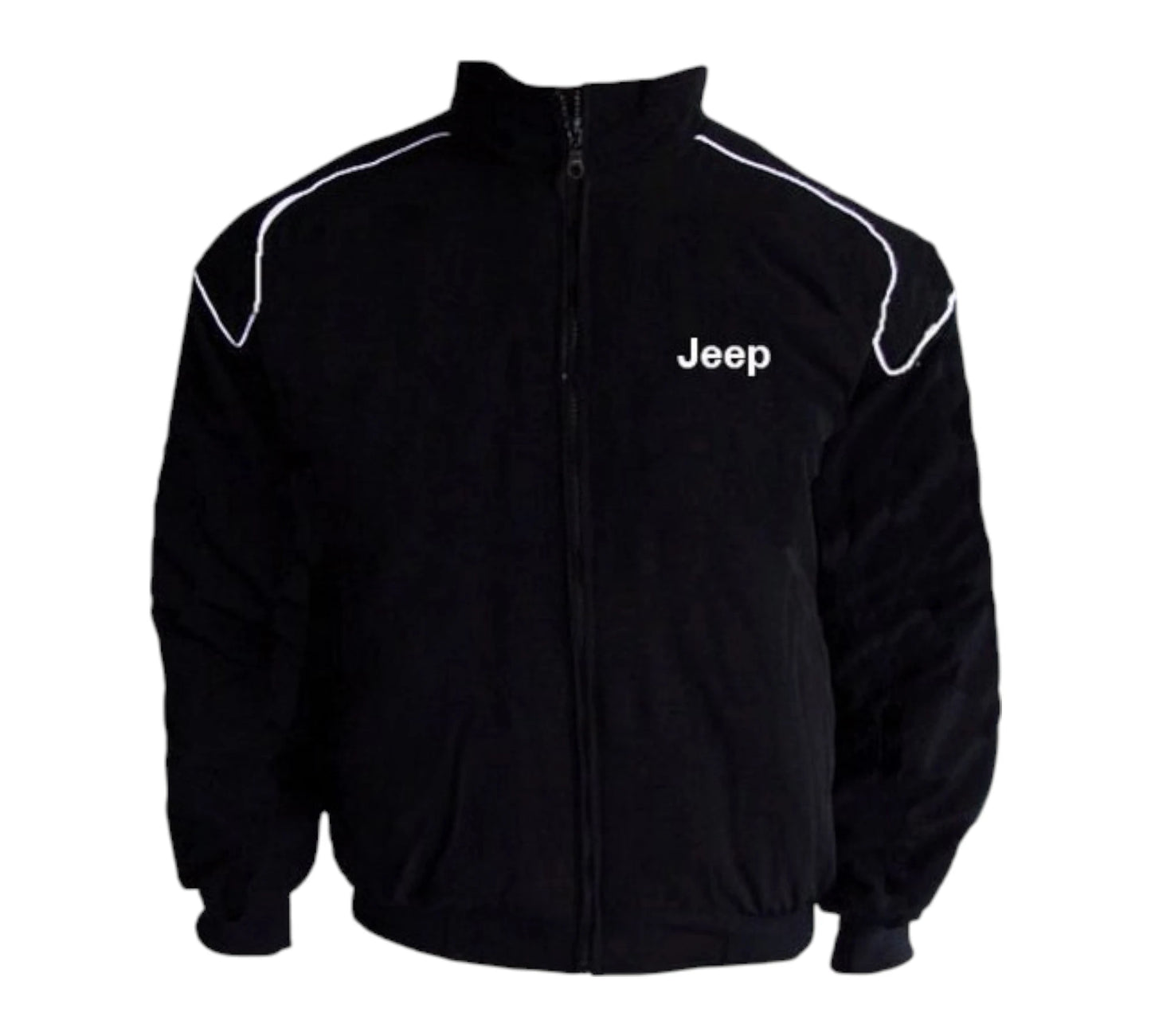 Jeep Racing Jacket Black with Piping