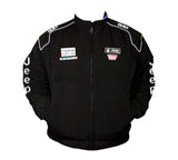 Black jacket with Jeep logos on a white background