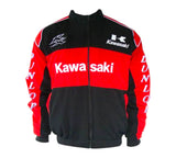 Kawasaki KX Motorcycle Jacket Black and Red