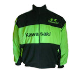 Kawasaki Motorcycle Jacket Black and Green