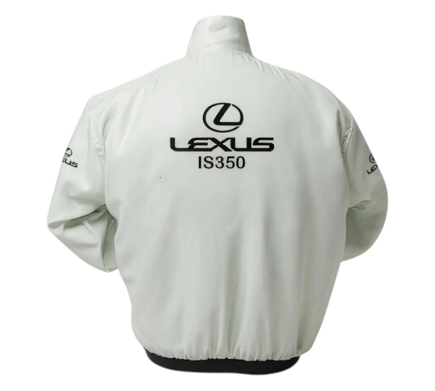 White jacket with Lexus branding on a white background