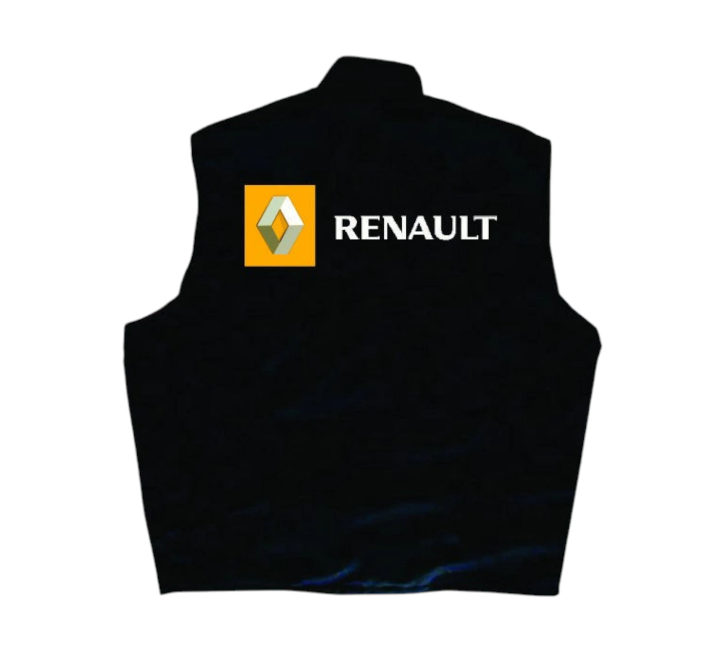 Black Renault vest with logo on a white background