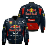 Sebastian Vettel Formula One Racing 2012 Red Bull Bomber Jacket