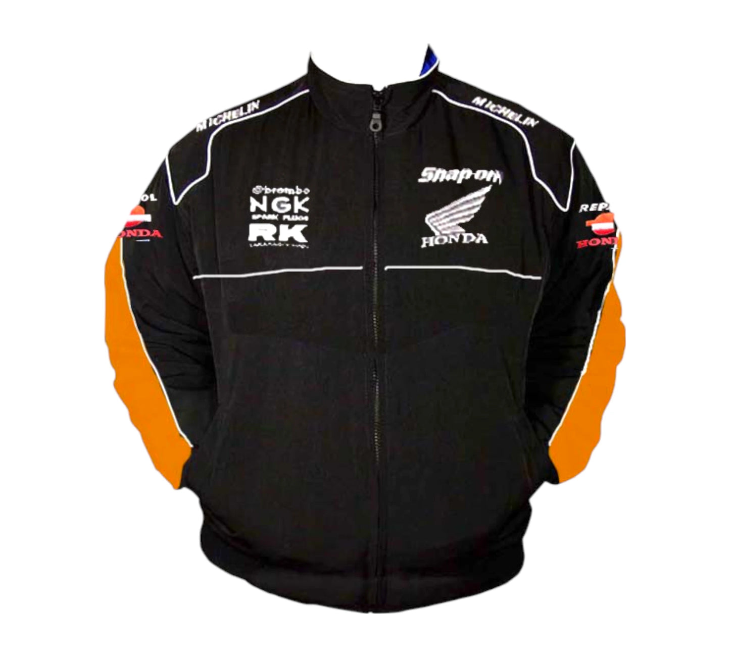 Honda Repsol Racing Jacket Black with Orange