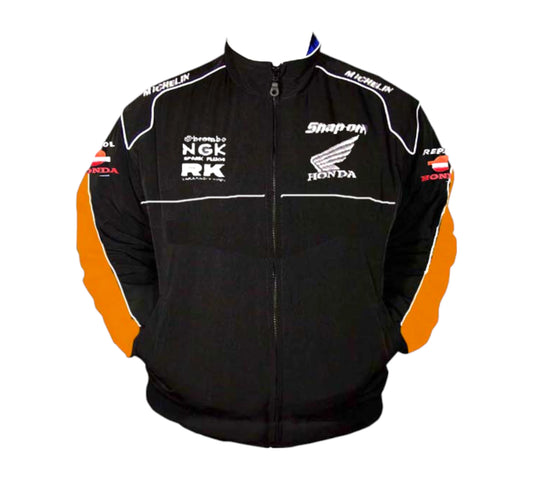 Honda Repsol Racing Jacket Black with Orange