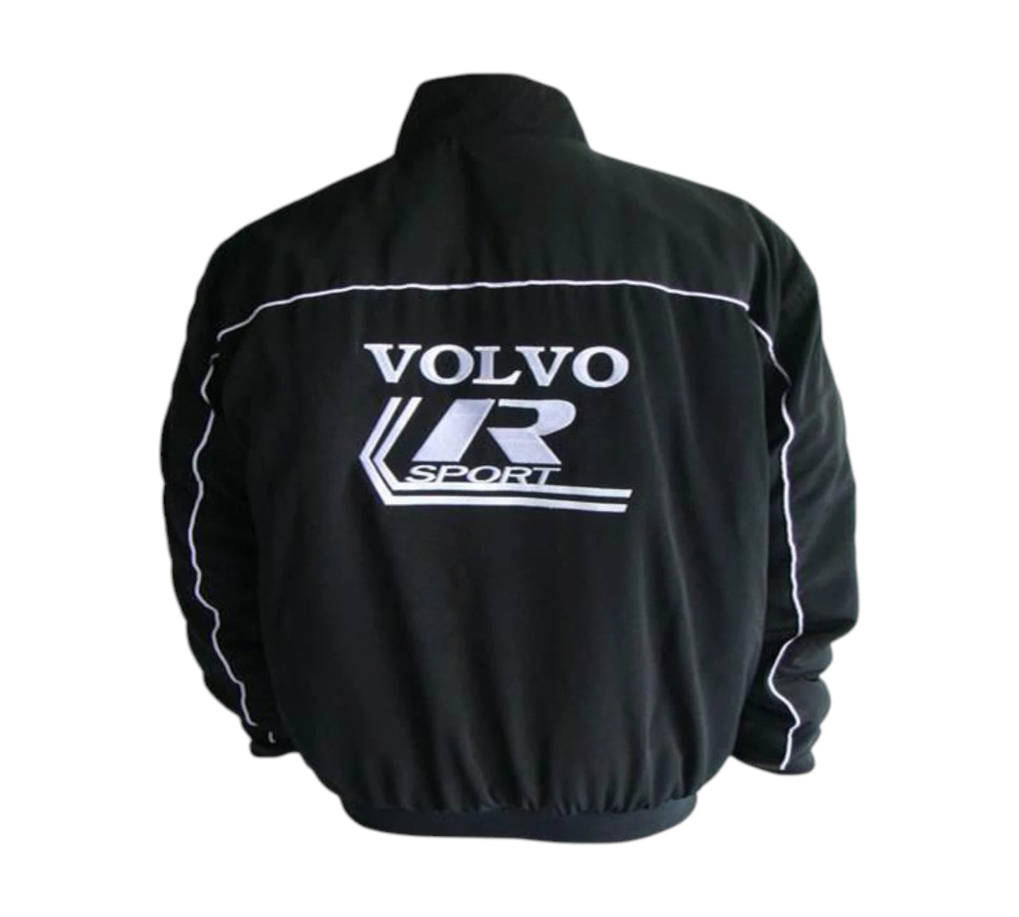 Black jacket with Volvo Sport logo on a white background