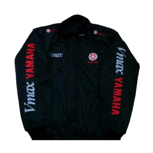 Black jacket with Vmax and Yamaha branding on a white background