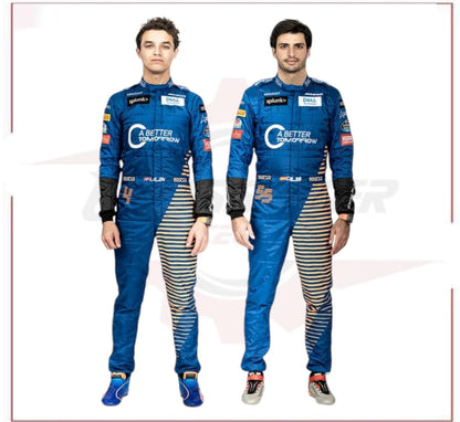 2020 Lando Norris McLaren Formula 1 Team Racing Suit CROSSOVER RACEWEARS